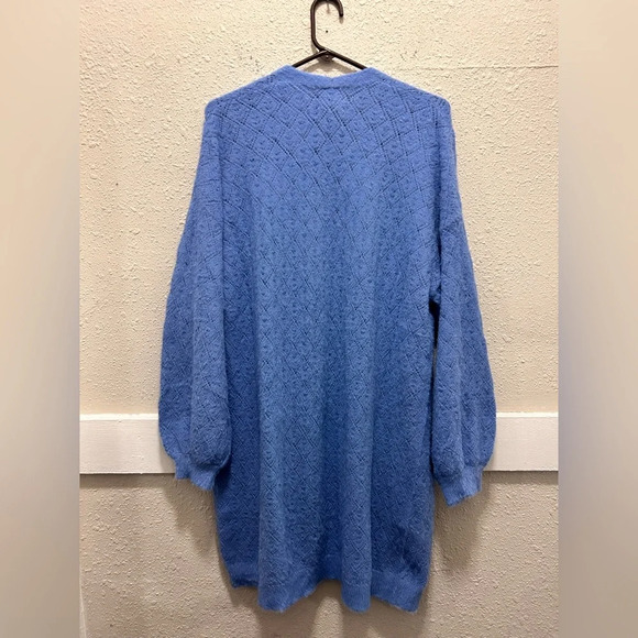 Oliver.O Allure Blue Knit Sweater Cardigan NWT XL - Picture 4 of 5